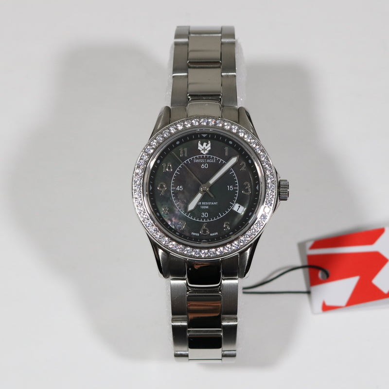 Swiss Eagle Talon Women's Stainless Steel Crystal Bezel Sports Watch SE-6027-11