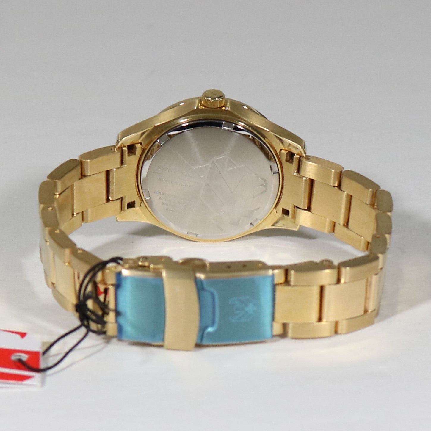 Swiss Eagle Talon Women's Gold Tone Stainless Steel Crystal Bezel Watch SE-6027-44