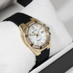 Swiss Eagle Glide Women's Gold Tone Steel Pearl Dial Sports Watch SE-6041-03