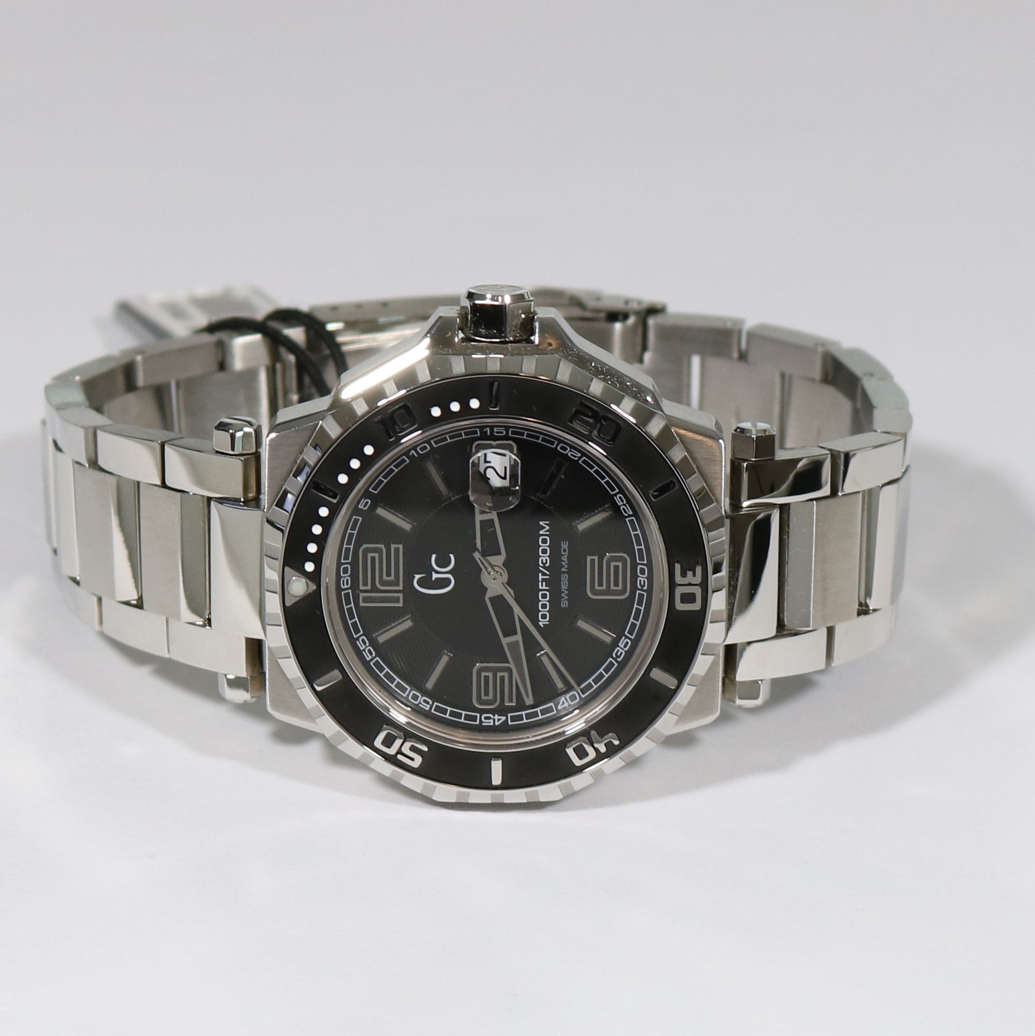 Guess Collection Men's Sports Black Dial Stainless Steel Watch