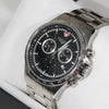 Swiss Eagle Corporal Black Dial Stainless Steel Chronograph Watch SE-9034-11