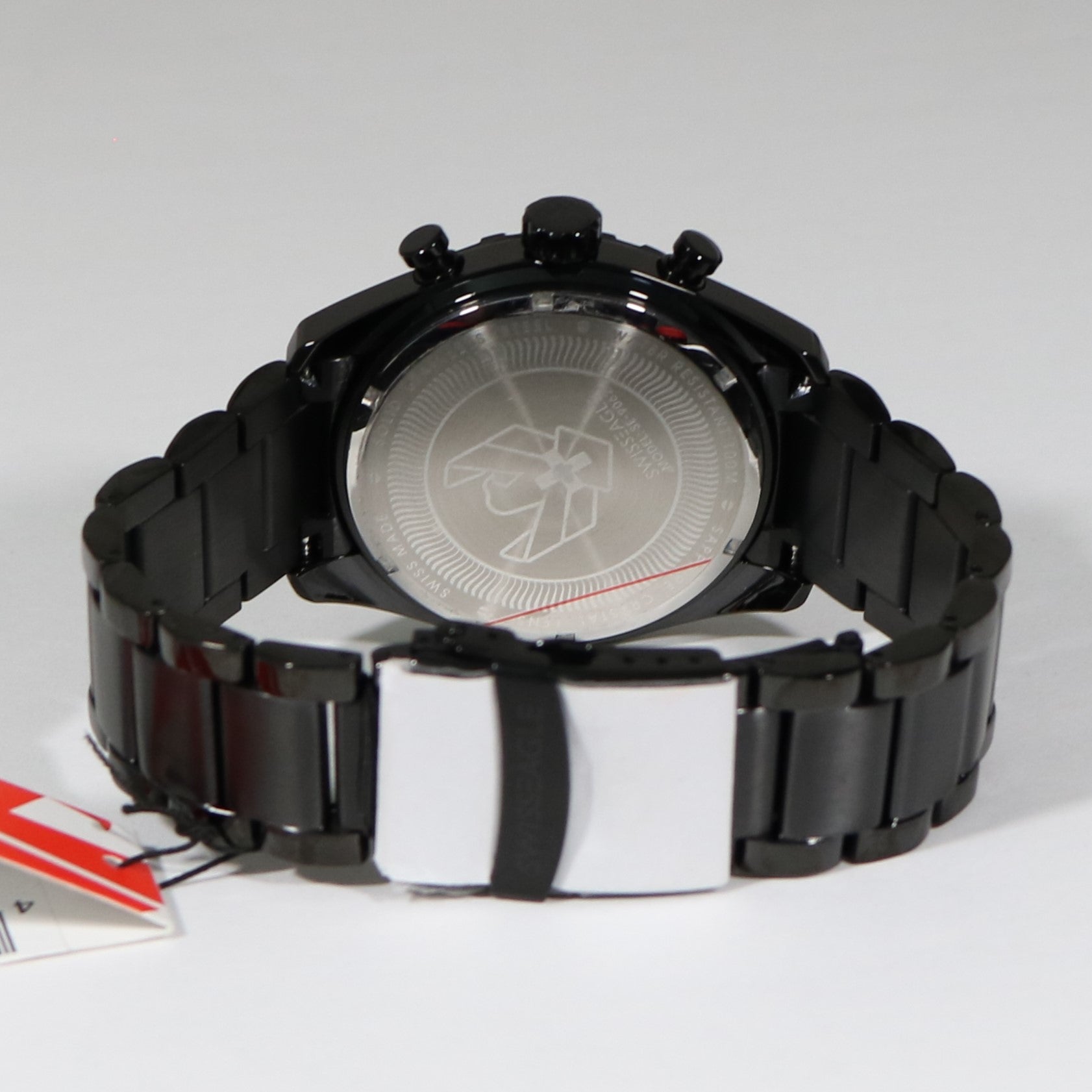 Swiss Eagle Engineer Quartz IP Black Stainless Steel Men's Chronograph Watch SE-9062-66