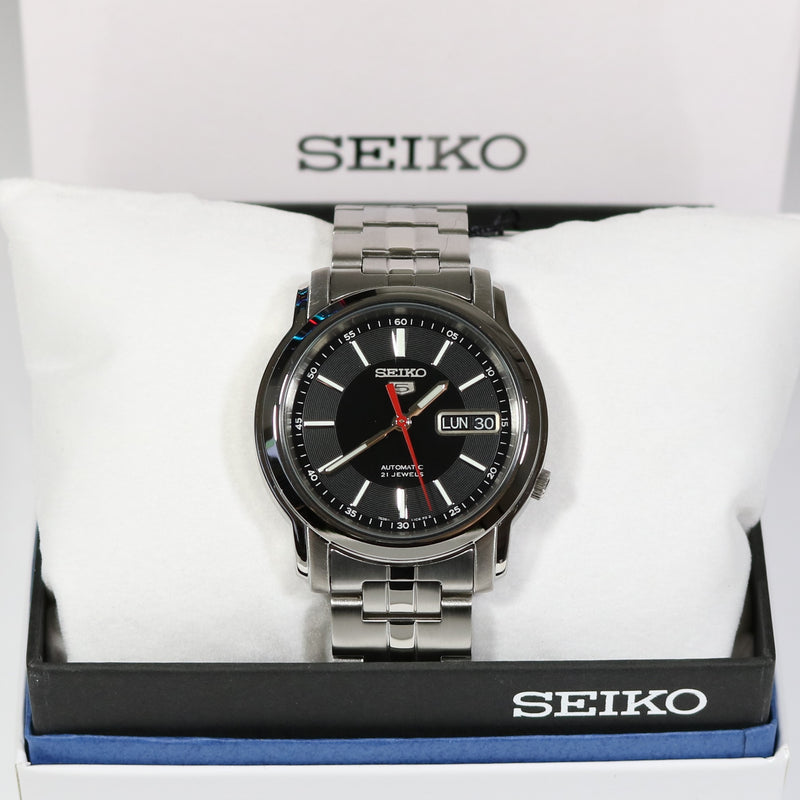 Seiko 5 Sports Black Dial Automatic Men s Watch SNKL83K1 Chronobuy