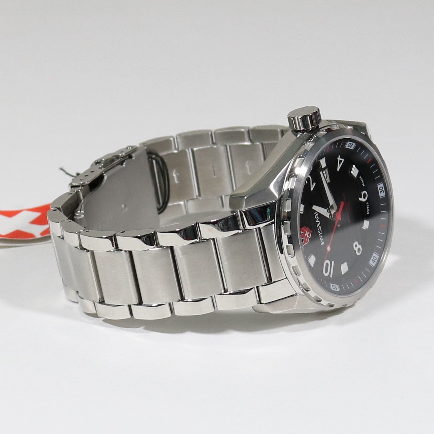 Swiss Eagle Engineer Quartz Black Dial Men's Stainless Steel Watch SE-9063-11