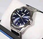 Seiko Solar Stainless Steel Blue Dial Men's Watch SNE483P1 - Chronobuy