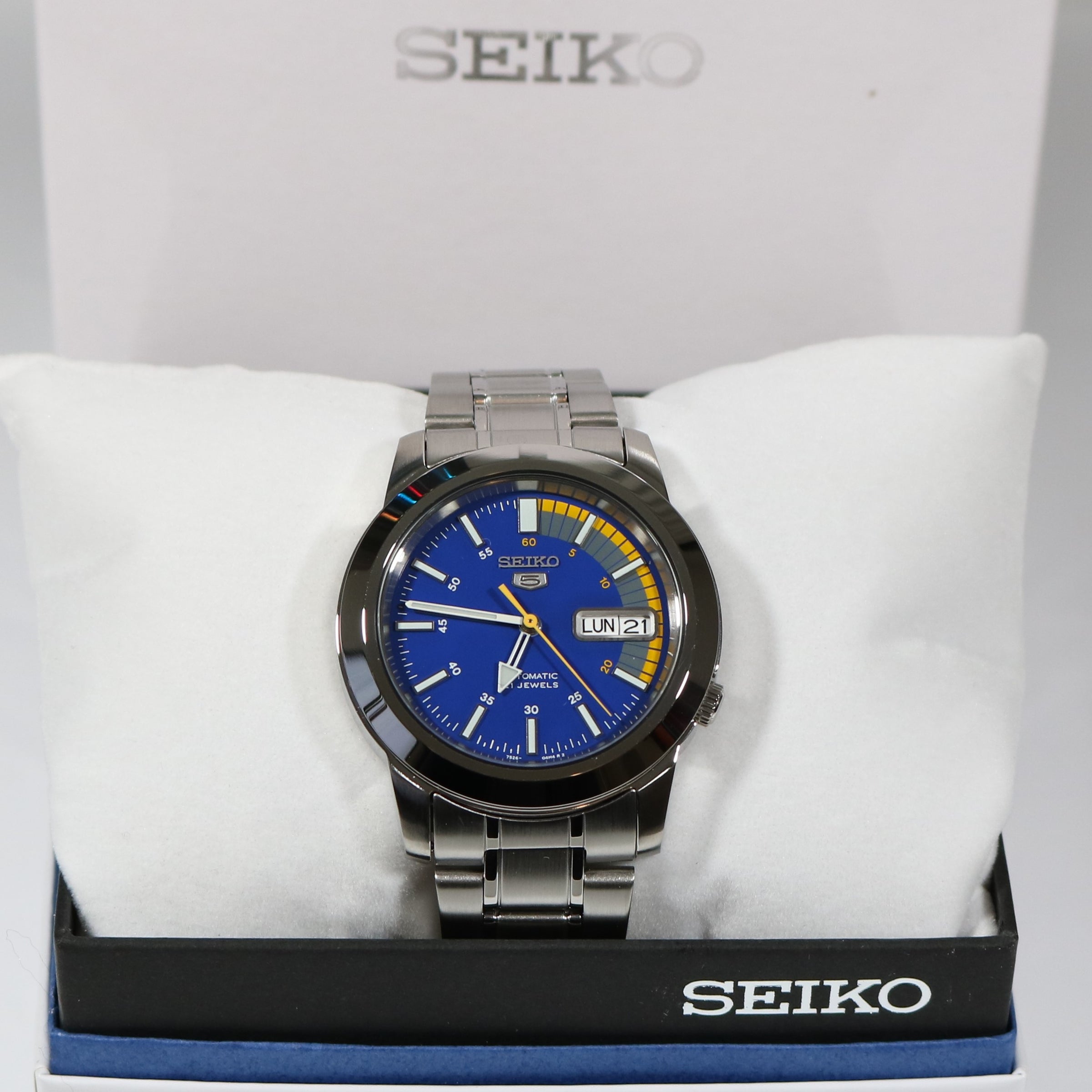 Seiko 5 Sports Automatic Blue Dial Automatic Men s Watch SNKK27K1 Chronobuy