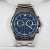 Swiss Eagle Corporal Blue Dial Stainless Steel Chronograph Watch SE-9034-33