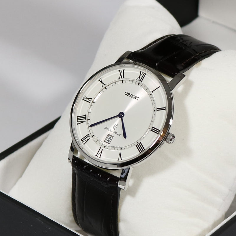Orient Quartz Classic White Dial Men s Watch FGW0100HW0 Chronobuy
