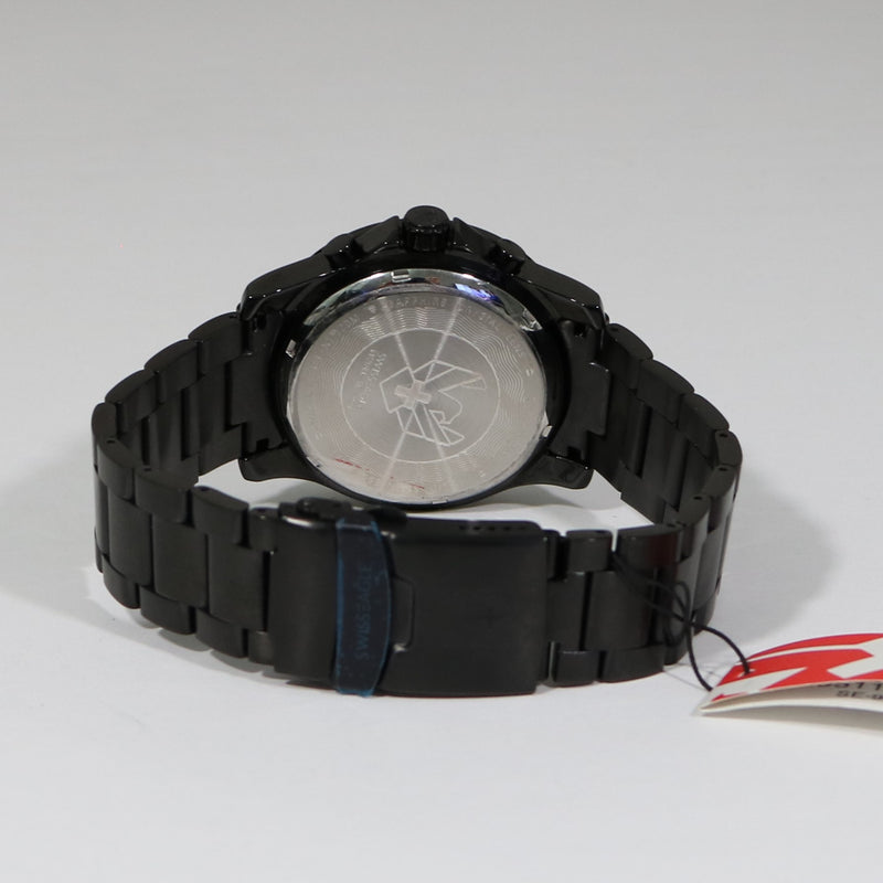 Swiss Eagle Sea Bridge Black IP Stainless Steel Chronograph Men's Watch SE-9001-55