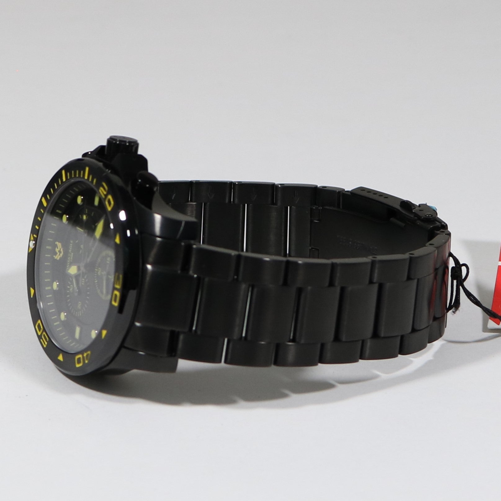 Swiss Eagle Sea Bridge Black IP Stainless Steel Chronograph Men's Watch SE-9001-66