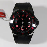 Swiss Eagle Response Black Stainless Steel Black Rubber Strap Watch SE-9039-04