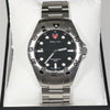 Swiss Eagle Pontoon Black Textured Dial Men's Stainless Steel Watch SE-9013-11