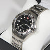 Swiss Eagle Pontoon Black Textured Dial Men's Stainless Steel Watch SE-9013-11