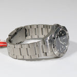 Swiss Eagle Pontoon Black Textured Dial Men's Stainless Steel Watch SE-9013-11