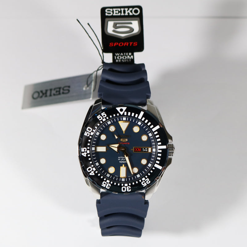 Seiko Men's Diver Automatic Blue Dial And Rubber Men's Watch SRP605K2 - Chronobuy
