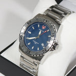 Swiss Eagle Men's Stainless Steel Blue Dial Diver SE-9009-22