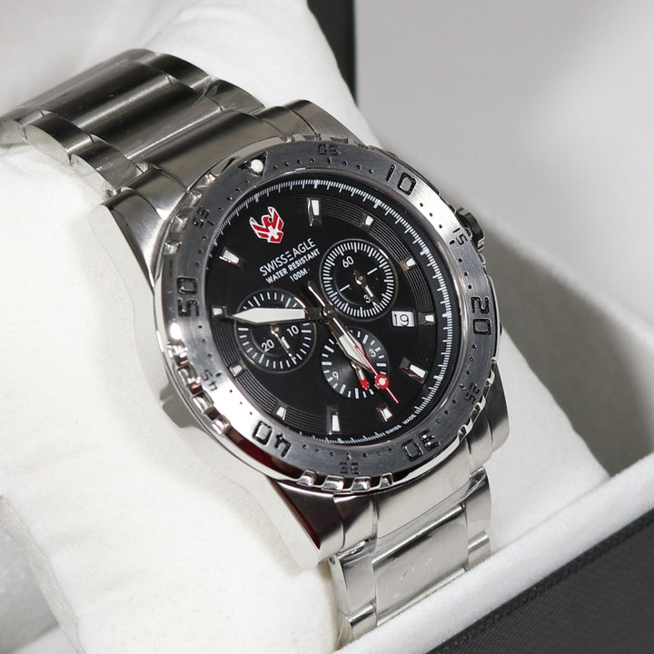 Swiss eagle water resistant 100m on sale