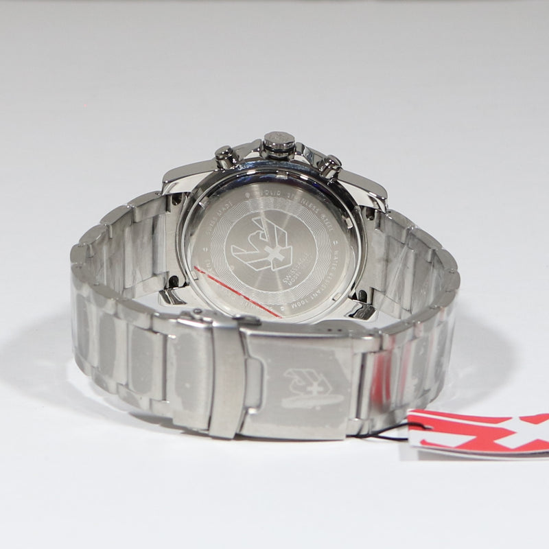 Swiss Eagle Fleet Black Dial Chronograph Stainless Steel Men's Watch SE-9008-11