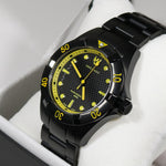 Swiss Eagle Pontoon Black IP Stainless Steel Men's Watch SE-9013-44