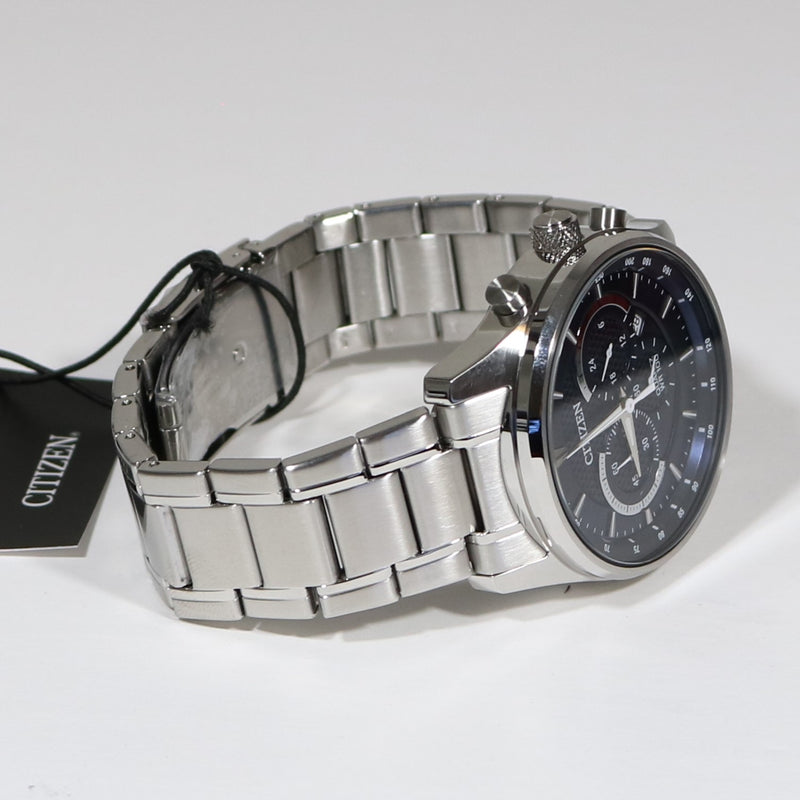 Citizen Quartz Men\'s Blue Dial Chronograph Stainless Steel Watch AN819 –  Chronobuy
