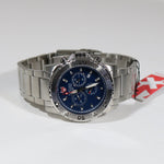 Swiss Eagle Fleet Blue Dial Chronograph Stainless Steel Men's Watch SE-9008-33