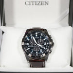 Citizen Super Titanium Brown Leather Strap Men's Watch BL5551-06L
