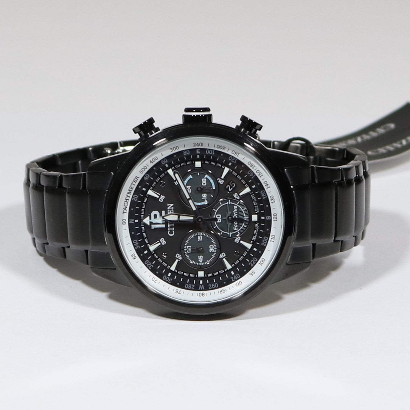 Citizen Eco Drive Black Dial Men's Pilot Chronograph Watch CA4475-89E