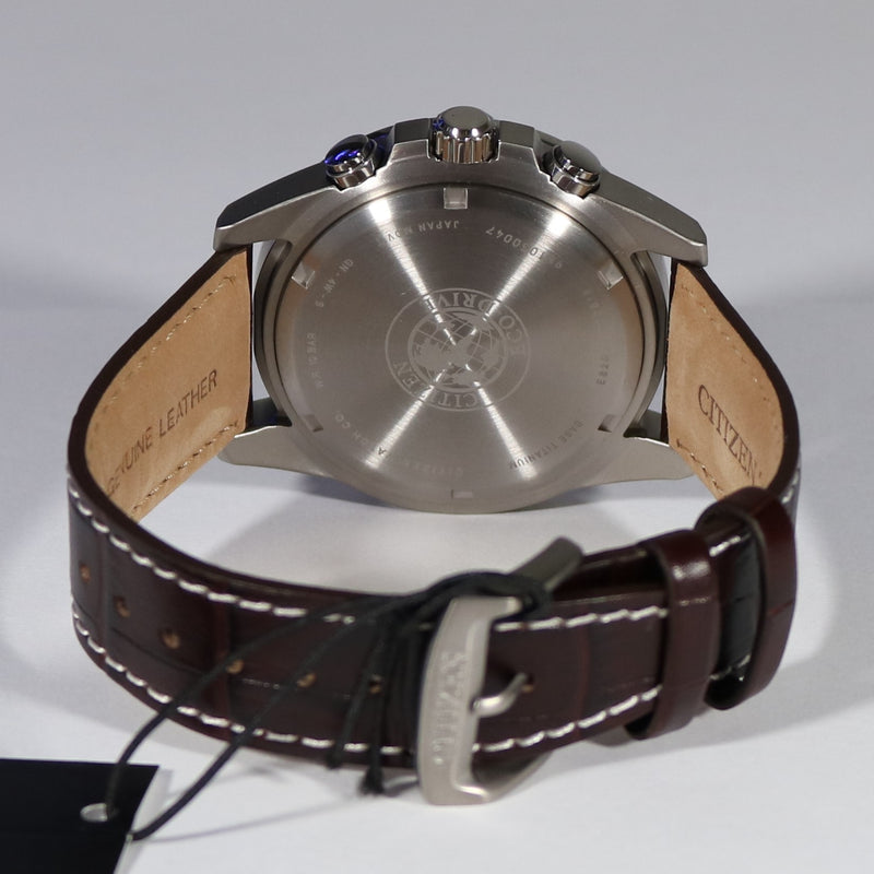 Citizen Super Titanium Brown Leather Strap Men's Watch BL5551-06L