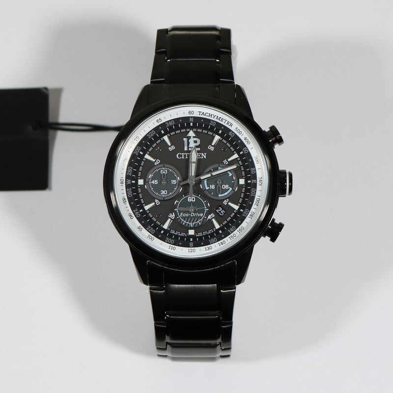 Citizen Eco Drive Black Dial Men's Pilot Chronograph Watch CA4475-89E