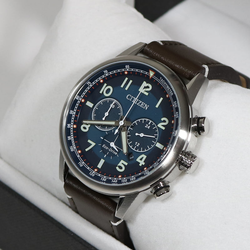 Citizen Eco Drive Men s Blue Dial Stainless Steel Chronograph