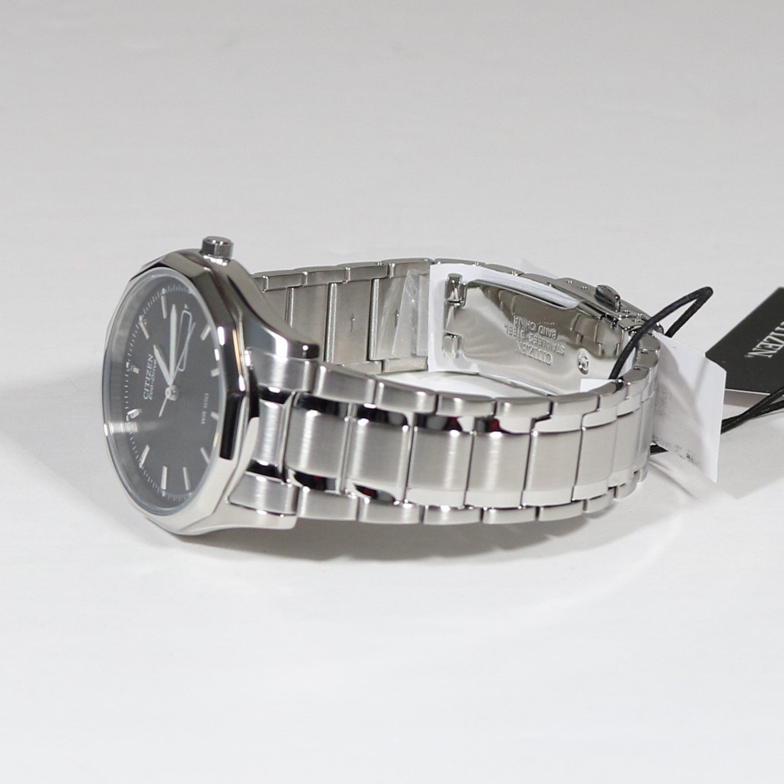 Citizen Men\'s BM8430-59EE Eco Drive – Chronobuy Black Stainless Steel Watch Dial