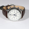 Seiko Stainless Steel White Dial Chronograph Men's Watch SSB095P1