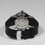 N.O.A 1675 Women's Stainless Steel Black Dial Rubber Strap Watch NW-LQ001