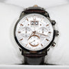 Bulova Sutton Stainless Steel Brown Leather Strap Men's Chronograph Watch 96B309