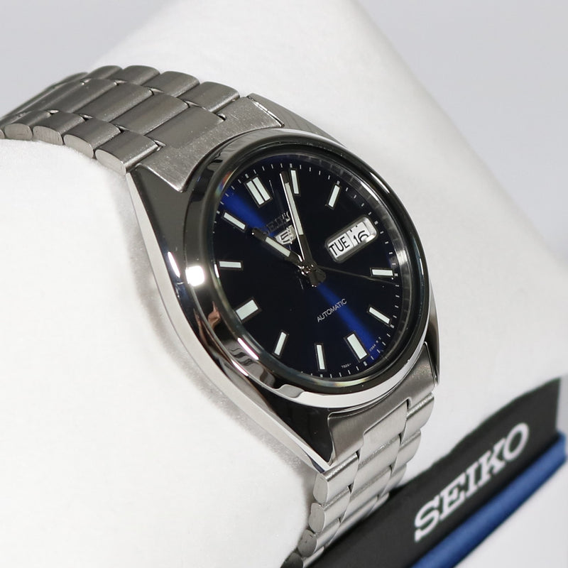 visdom hævn omhyggeligt Seiko 5 Automatic Blue Dial Stainless Steel 21 Jewels Men's Watch SNXS –  Chronobuy