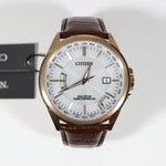 Citizen Rose Gold Tone Radio Controlled World Time Men's Watch CB0253-19A