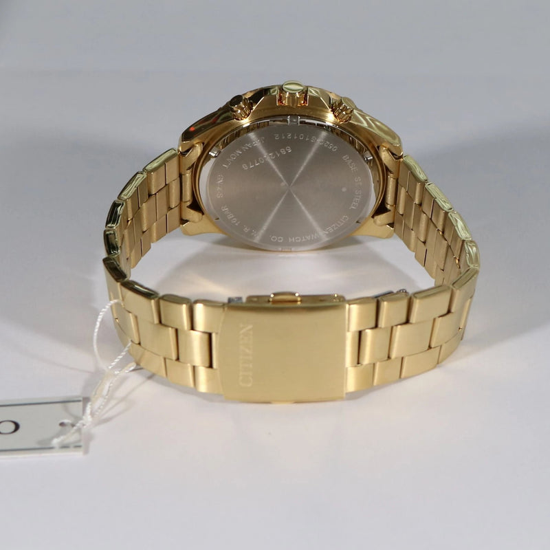 CITIZEN Men's Gold Stainless Steel Quartz Watch AN8122-51P - Chronobuy