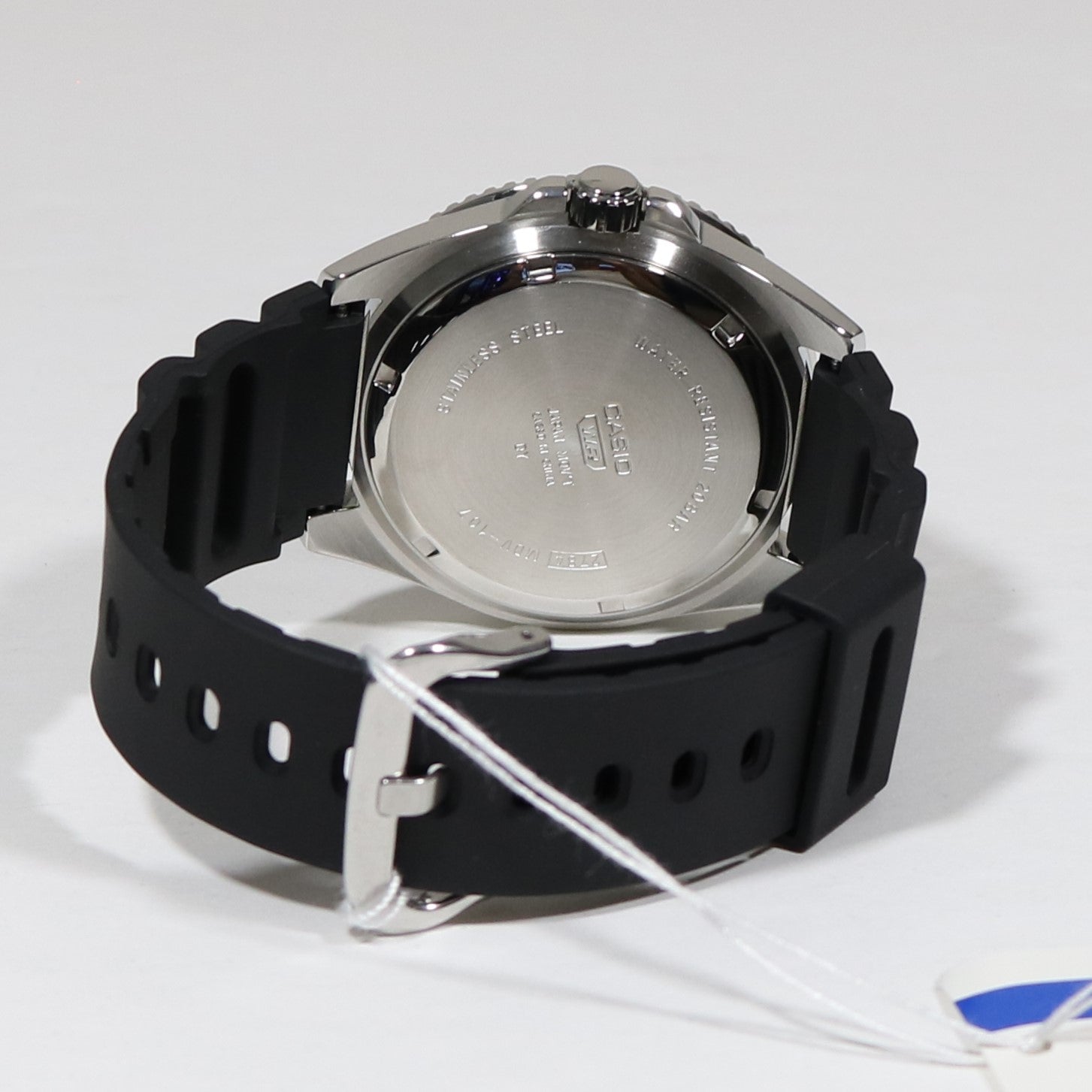 Casio Men's Stainless Steel Rubber Strap Divers Watch MDV-107-1A2VEF