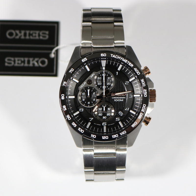 Seiko Stainless Steel Motorsport Men's Chronograph Watch SSB323P1