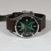 Citizen Men's C7 Series Automatic Green Dial Brown Leather Strap Watch NH8390-03X