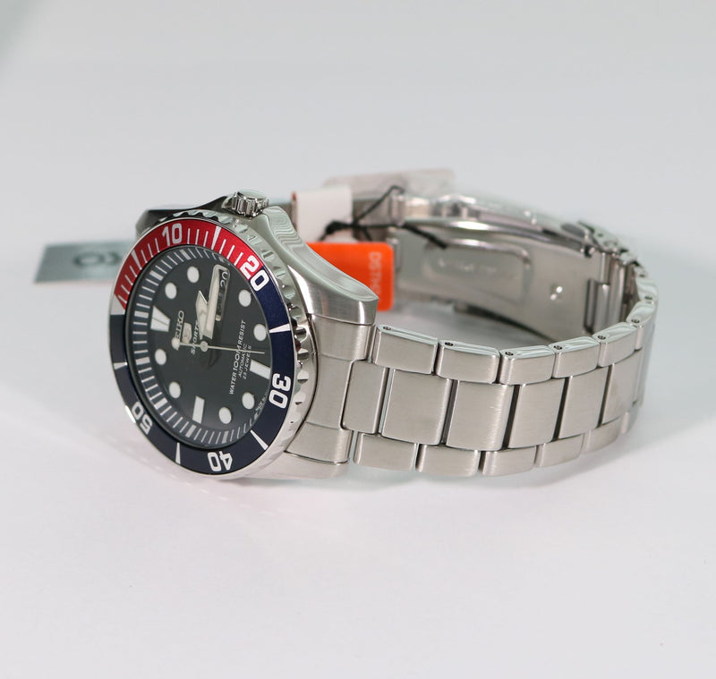 Seiko 5 Sports Pepsi Dial Stainless Steel Men s Watch SNZF15J1