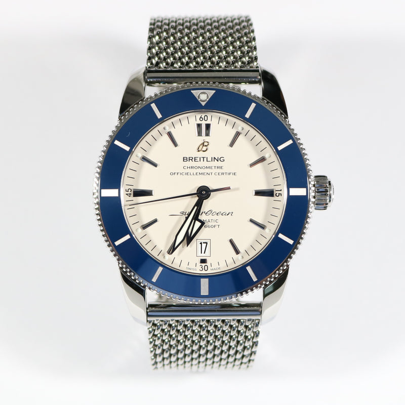Pre Owned Breitling Superocean Heritage II 46 Silver Dial Men's Watch