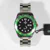 Orient Green Bezel Black Dial Classic Diver Men's Watch FEM75003B9