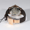 Orient Star Rose Gold Tone Automatic Brown Leather Strap Men's Watch RE-AV0001S00B
