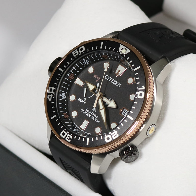 Citizen Promaster Men s Rose Gold Tone Bezel Diver Watch BN2037 11E Chronobuy