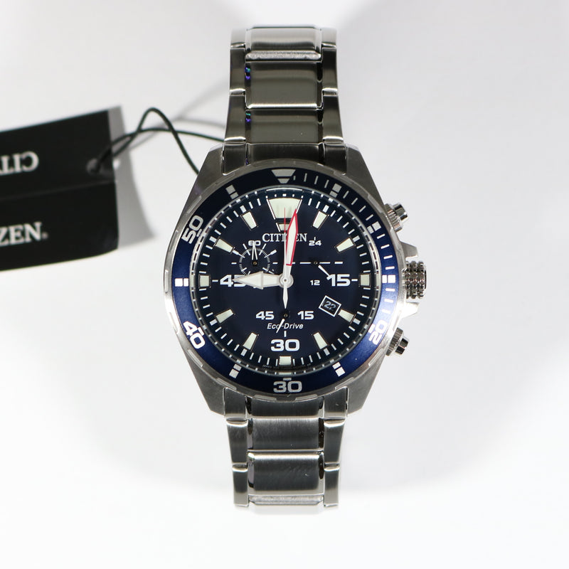 Eco-Drive AT2431-87L Wristwatch Watch Citizen Men\'s Chronobuy Solar Chronograph –
