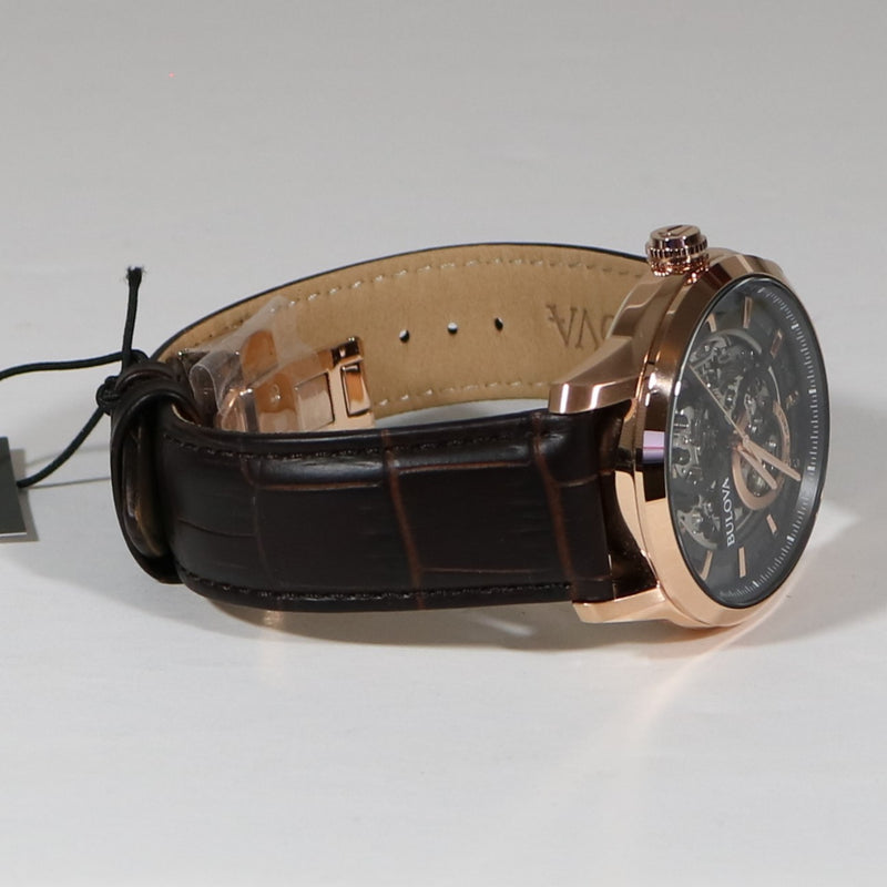 Bulova Sutton Classic Automatic Skeleton Dial Men's Watch 97A169
