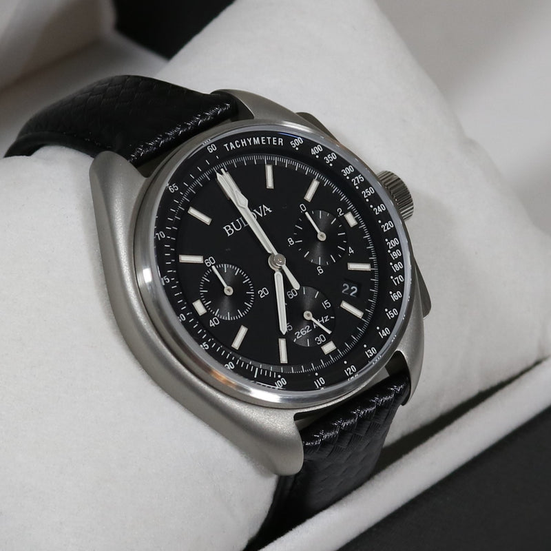 Bulova Special Edition Lunar Pilot Black Dial Chronograph Men\'s Watch –  Chronobuy