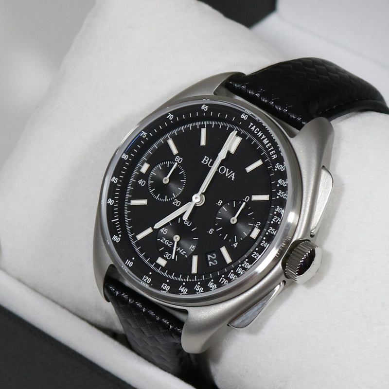 Bulova Special Edition Lunar Pilot Black Dial Chronograph Men's Watch –  Chronobuy