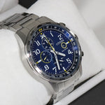 Citizen Men's Eco Drive Blue Dial Stainless Steel Chronograph Watch CA0790-83L
